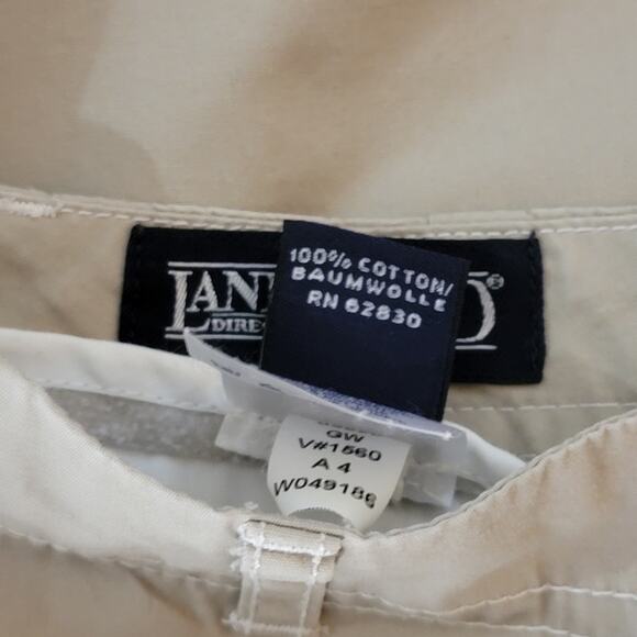 Land's End Khaki NWOT Cropped Chino Capris With Pockets 10 - Picture 5 of 5